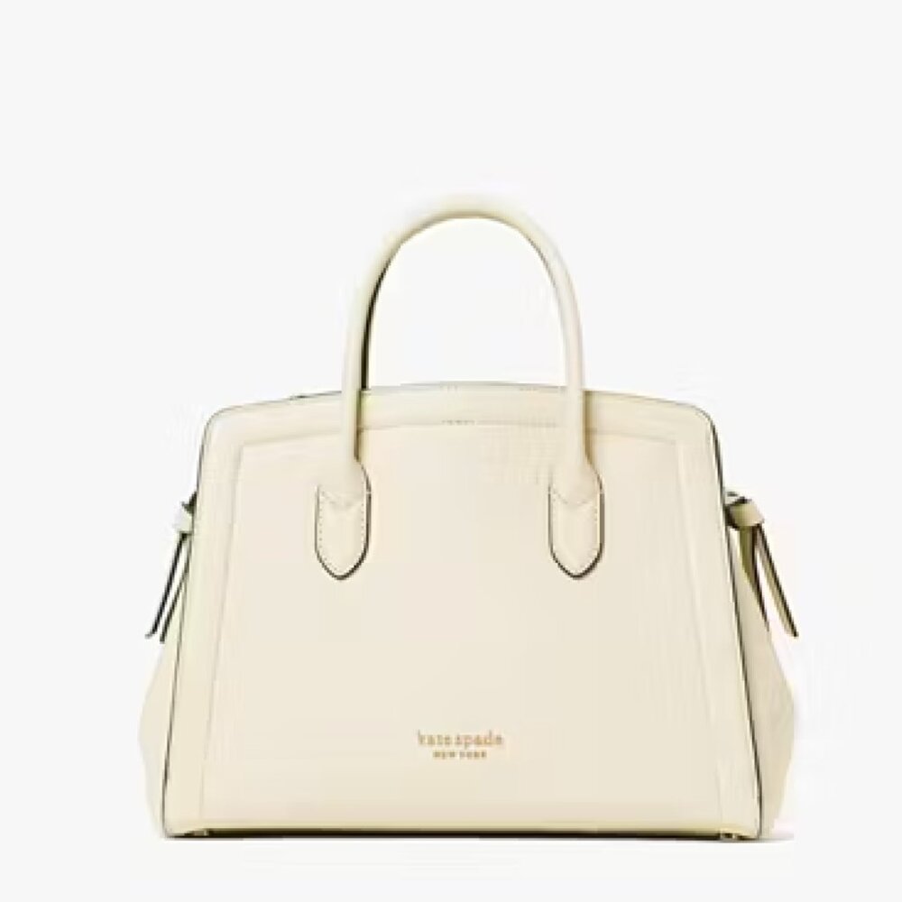 Kate Spade Knott Medium Satchel in Parchment